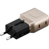 ENERGEA Wall Charger Travelgo Adapter 45 2xUSB-C 45W gold-Black - (TGA-45-GLD)