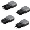 ENERGEA Wall Charger Travelgo Adapter 45 2xUSB-C 45W graphite-Black - (TGA-45-GUN)