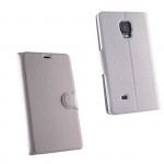 ���� SAMSUNG N915 NOTE EDGE LINE LEATHER-TPU BOOK STAND WHITE VL