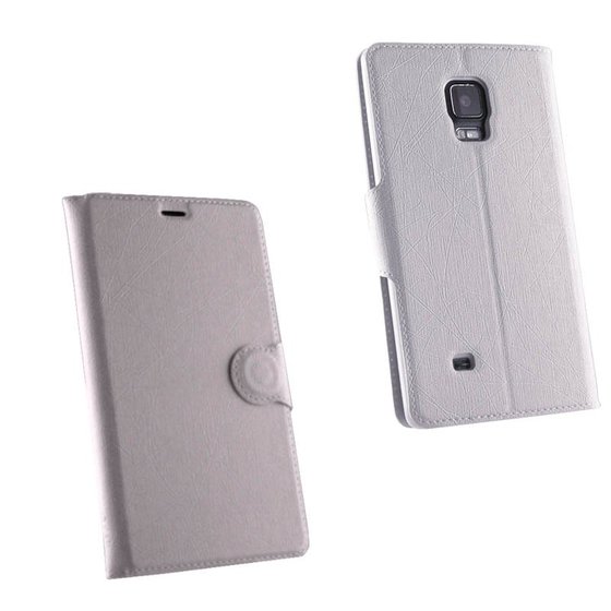 ���� SAMSUNG N915 NOTE EDGE LINE LEATHER-TPU BOOK STAND WHITE VL