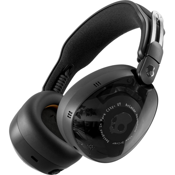 Skullcandy (S6AVW-T740) Aviator 900 ANC, Wireless OVER-Ear Headphones (True BLACK)