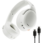 Skullcandy (S6CAW-S951) Crusher Anc 2 , Wireless With Active Noise Canceling Headphones (BONE/ORANGE)