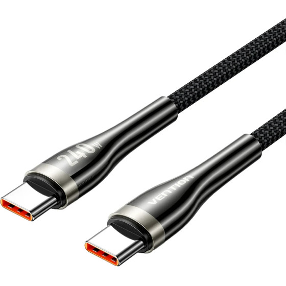 Vention Cable - USB2.0 Type-C To Type-C - 5A Fast Charging, 240W, PD3.1, 1.2m - (CTYBAV)