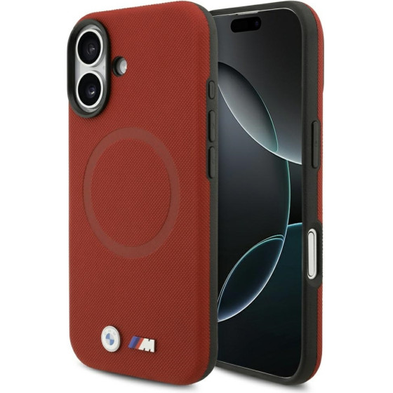 BMW M Fw Metal Logo Magsafe Case For Iphone 17 Red - (BMHMP17S25PFWSMR)