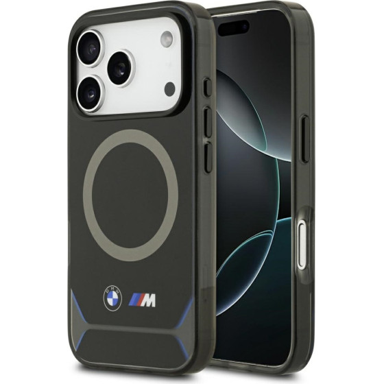 BMW M Iml Metal Buttons & Logo Magsafe Case For Iphone 17 Pro Blue - (BMHMP17L25HFGCKB)