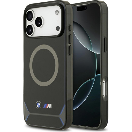 BMW M Iml Metal Buttons & Logo Magsafe Case For Iphone 17 Pro Max Blue - (BMHMP17X25HFGCKB)