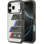 BMW M Iml Metal Buttons Tricolor Lines Magsafe Case For Iphone 17 Pro Anthracite - (BMHMP17L25HTTRIA)