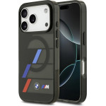 BMW M Iml Metal Buttons Tricolor Lines Magsafe Case For Iphone 17 Pro Black - (BMHMP17L25HTTRIK)