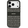 DKNY Etui Repeat Texture Pattern With Tonal Stripe Do Iphone 17 Pro Czarny - (DKHCP17LPRTHSLK)