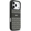 DKNY Etui Repeat Texture Pattern With Tonal Stripe Do Iphone 17 Pro Czarny - (DKHCP17LPRTHSLK)