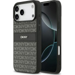 DKNY Etui Repeat Texture Pattern With Tonal Stripe Do Iphone 17 Pro Max Czarny - (DKHCP17XPRTHSLK)