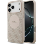 Guess Case 4G Circle Classic Logo Magsafe For Iphone 17 Pro Max Pink - (GUHMP17XP4PGRSGP)