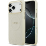 Guess Case Peony Hot Stamp Magsafe For Iphone 17 Pro Max Beige - (GUHMP17XPSAMSECE)
