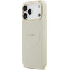 Guess Case Peony Hot Stamp Magsafe For Iphone 17 Pro Max Beige - (GUHMP17XPSAMSECE)