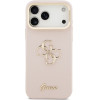 Guess Grained Big 4G & Stand Camera Case For Iphone 17 Pro Max Pink - (GUHCP17XPCS4GSP)