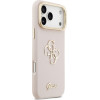 Guess Grained Big 4G & Stand Camera Case For Iphone 17 Pro Max Pink - (GUHCP17XPCS4GSP)