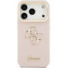 Guess Grained Big 4G & Stand Camera Case For Iphone 17 Pro Pink - (GUHCP17LPCS4GSP)