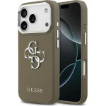 Guess Grained Big 4G Classic Logo Case For Iphone 17 Pro Brown - (GUHCP17LPG4SMCEW)