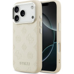 Guess Peony Hot Stamp Script Magsafe Case For Iphone 17 Pro Beige - (GUHMP17LPSPOSSSE)