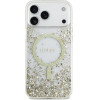 Guess Resin Bottom Glitter Magsafe Case For Iphone 17 Pro Max Gold - (GUHMP17XRGRGED)