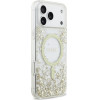 Guess Resin Bottom Glitter Magsafe Case For Iphone 17 Pro Max Gold - (GUHMP17XRGRGED)