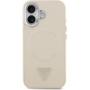 Guess Triangle Logo Magsafe Case For Iphone 17 Beige - (GUHMP17SPSDTSCME)