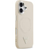 Guess Triangle Logo Magsafe Case For Iphone 17 Beige - (GUHMP17SPSDTSCME)