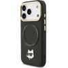 Karl Lagerfeld Big Strap Choupette Metal Logo Magsafe Case For Iphone 17 Pro Max Black - (KLHMP17XPCRLRCHK)