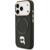 Karl Lagerfeld Big Strap Karl Metal Logo Magsafe Case For Iphone 17 Pro Black - (KLHMP17LPCRLRKLK)