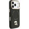 Karl Lagerfeld Big Strap Karl Metal Logo Magsafe Case For Iphone 17 Pro Black - (KLHMP17LPCRLRKLK)