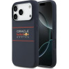 Red Bull Silicone Horizontal Centered Logo Magsafe Case For Iphone 17 Pro Max Navy Blue - (RBHMP17X24SIHSRV)