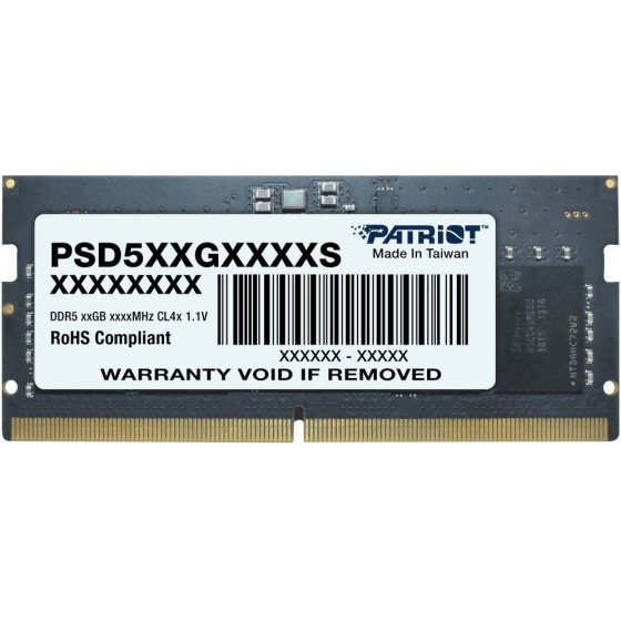 Patriot Signature Line 32GB DDR5 5600MT/s / SO-Dimm / CL46 / 1,1V - (PSD532G56002S)