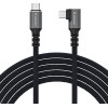 Wozinsky USB-C Thunderbolt 4 240W Angled Cable 2m - Black - (WPS2-UY41S)