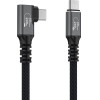 Wozinsky USB-C Thunderbolt 4 240W Angled Cable 2m - Black - (WPS2-UY41S)