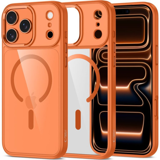 Tech-Protect Magmat Magsafe Iphone 17 Pro Max Cosmic ORANGE/CLEAR