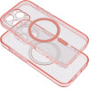 Clear Mag Cover Case With Camera Protection Compatible With Magsafe For Samsung S26 Pro Pink Glitter OEM