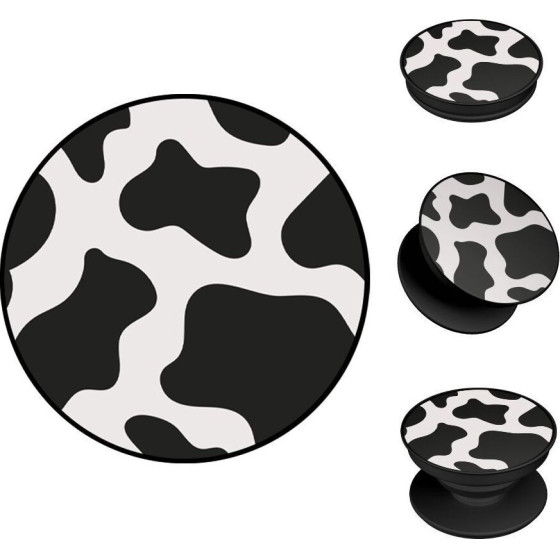 Sonique Pop Holder Animal Print Series Cow 01