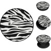 Sonique Pop Holder Animal Print Series Zebra