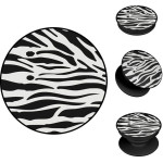 Sonique Pop Holder Animal Print Series Zebra