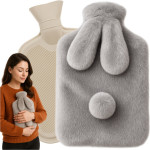 Ruhhy Rubber Hot Water Bottle In a Cover 1.8L 26383 - (18574-0)