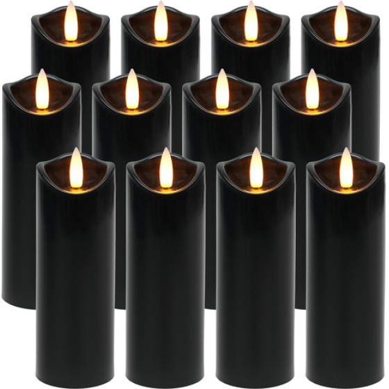 Ruhhy LED Candles 12 Pieces 15cm 26382 - (18605-0)