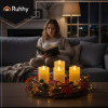 Ruhhy Candle Led 12,5x5cm 4pcs. 26485 - (18609-0)