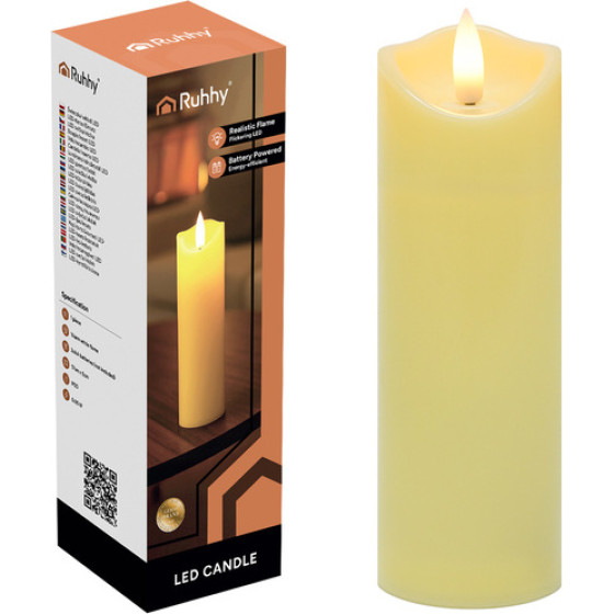 Ruhhy Candle Led 17x5cm 1pc. 26720 - (18608-0)