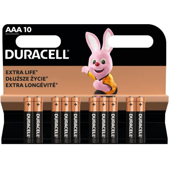Duracell Basic MN2400 LR03 Aaa Alkaline Battery (blister) - 10 Pieces - (20366)
