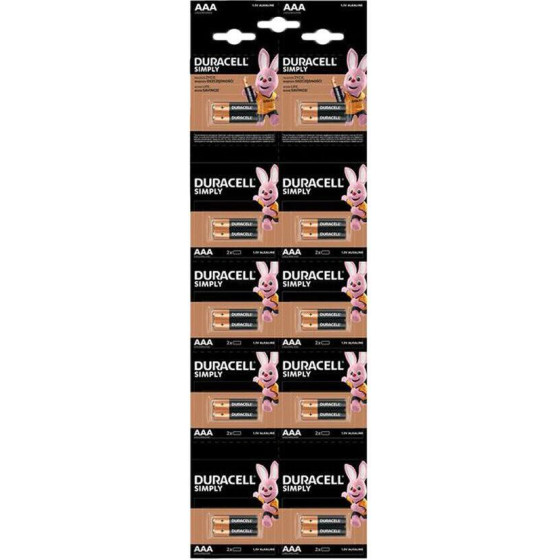 Duracell Hdbc LR03 Aaa Alkaline Battery (10x2 blister) - 20 Pieces - (19146)