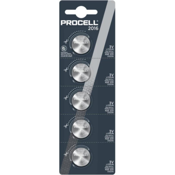 Duracell Procell CR2016 Lithium Batteries - (20199)