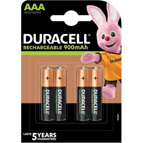 Duracell Recharge R03 Aaa 900 Mah Rechargeable Batteries (blister) - (13364)