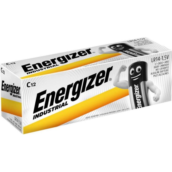 Energizer Industrial LR14/C Alkaline Battery - 12 Pieces - (3409)