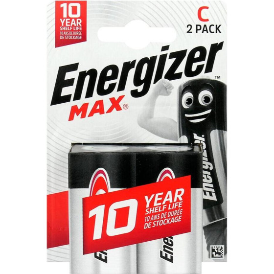 Energizer Max LR14/C Alkaline Battery (blister) - 2 Pieces - (20387)