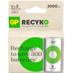 GP Recyko 3000mAh Rechargeable Batteries D/R20 Ni-Mh - (20981)